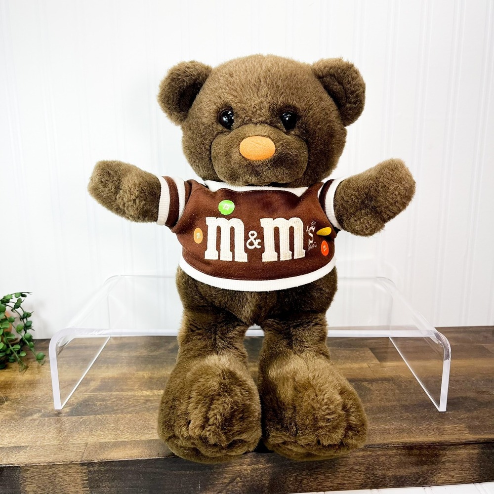 Heartline 15 " Chocolate Chums M&M's‎ Plush Bear Teddy Bear